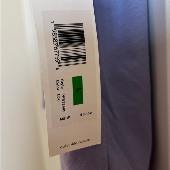 NWT Calvin Klein Lavender Performance Shirt L - Picture 4 of 10